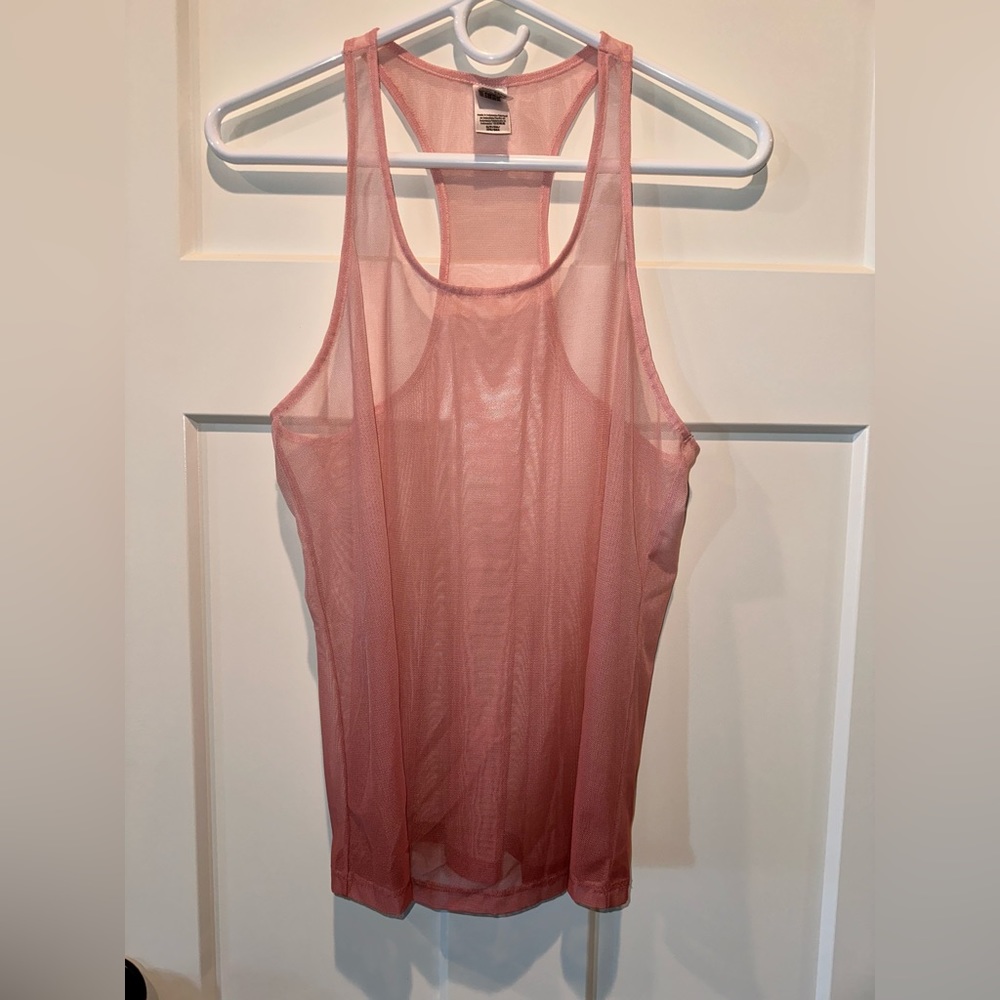 Victoria’s Secret Mesh Pink/Orange Ombré Racerback Tank - Size S